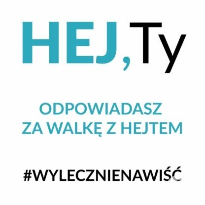 HejTy wylecz nienawiść, niebieski